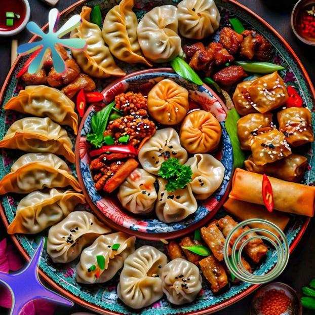 Chinese Appetizers Background